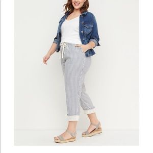 New With Tags LB Linen Crop Pants